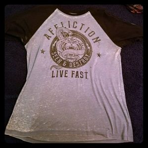 Mens affliction shirt